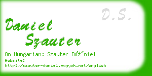 daniel szauter business card